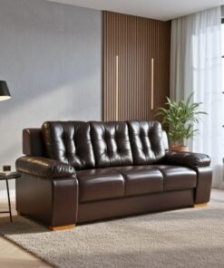 Sofá 3 lugares 240 Korino Café Larg. 2.07m - Rondomóveis