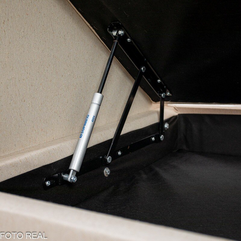 Sofá Cama Ipanema Baú larg. 2.05m Linho Bege 2274 - Imagem 8