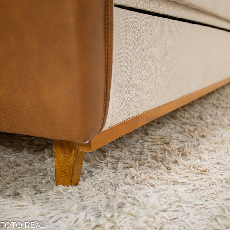 Sofá Cama Ipanema Baú larg. 2.05m Linho Bege 2274 - Imagem 9