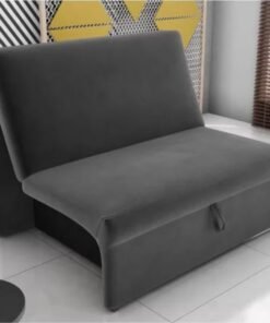Sofa Cama Malu Veludinho Cinza 250 - MATRIX ESTOFADOS (PROMOCAO)
