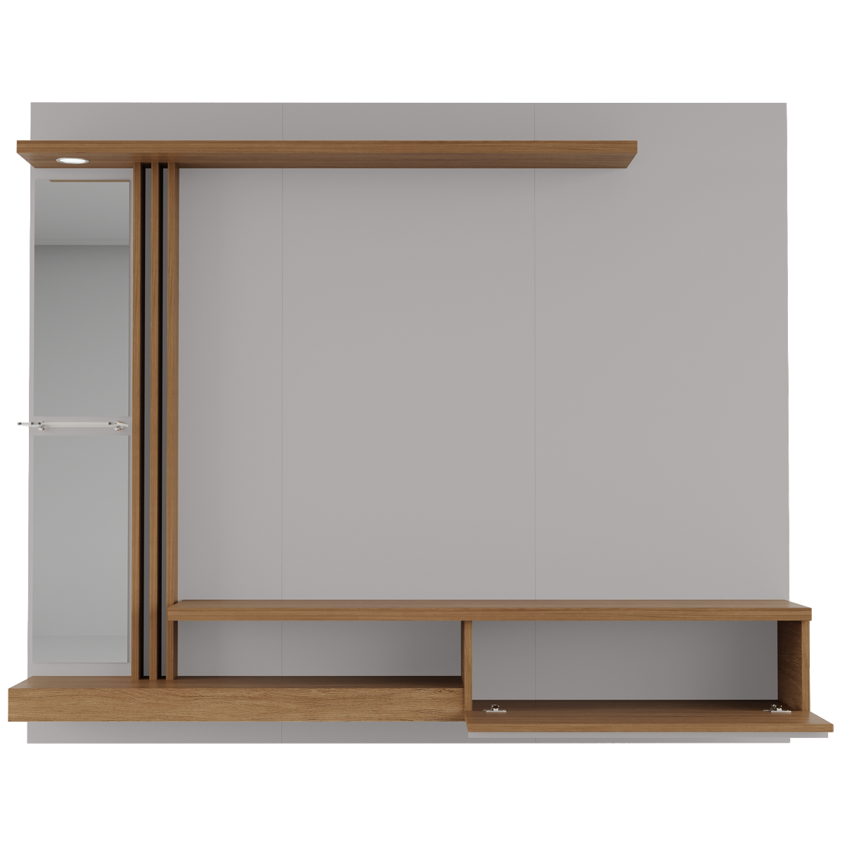 Painel até 55" Denver Off White/Cinamomo – BECHARA - Imagem 5