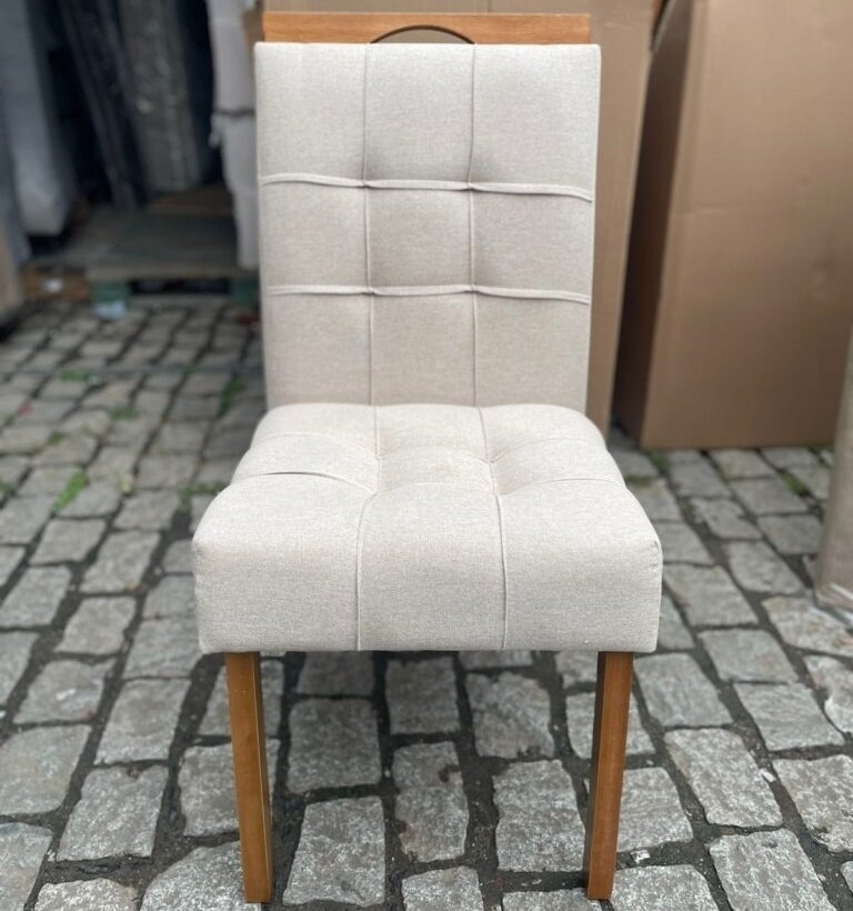 Mesa Cancun 120 Cinamomo/Off White com 4 Cadeiras Sophia Linho Bege 200 – CEL MÓVEIS + WM DECOR - Imagem 2