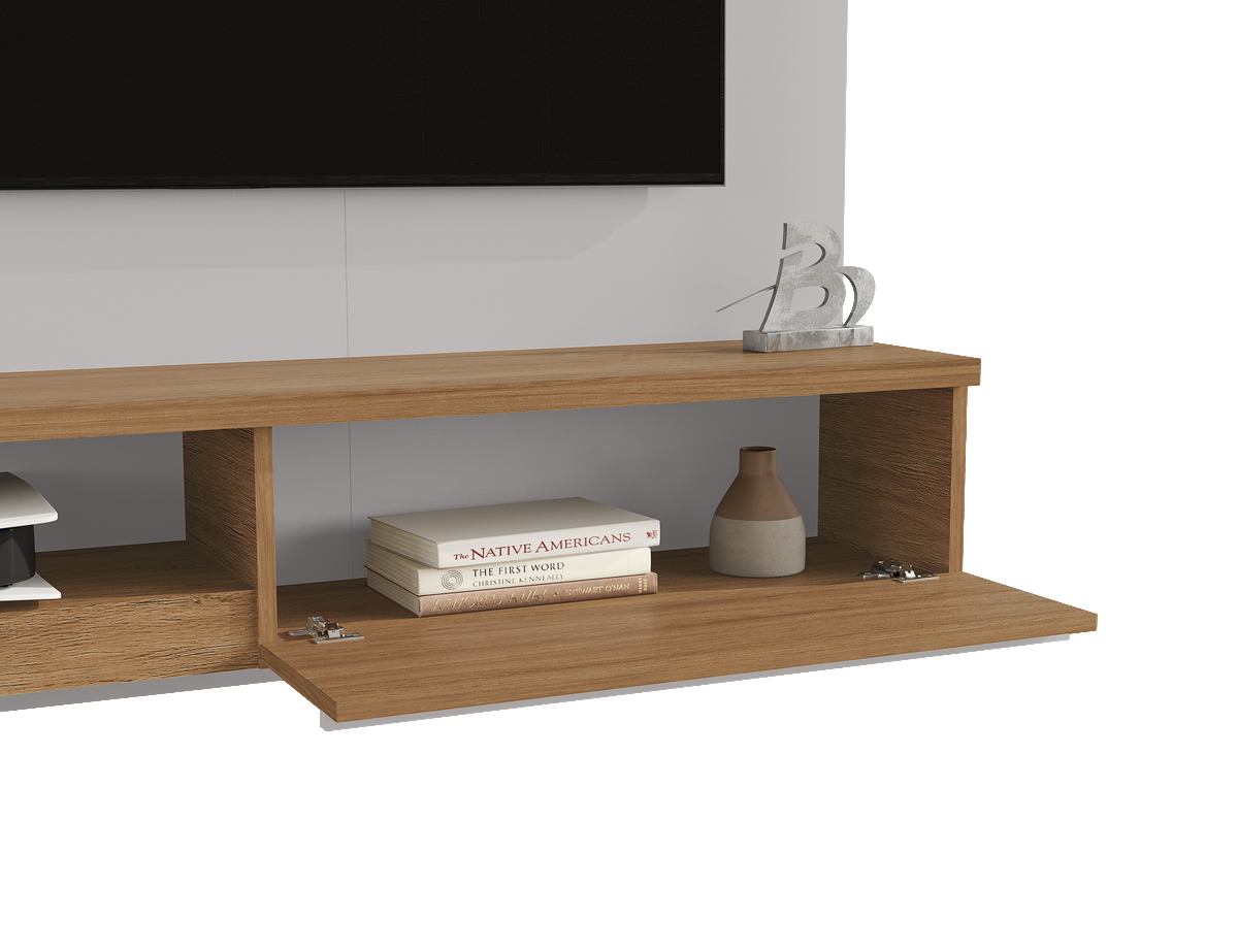 Painel até 55" Denver Off White/Cinamomo – BECHARA - Imagem 7