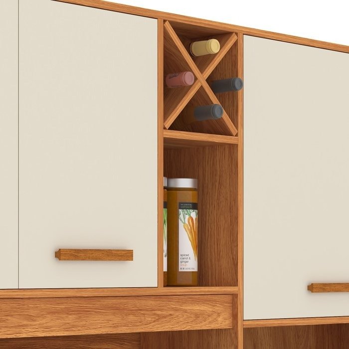 Kit Cozinha Modena CM730 2,18 m Cinamomo/Off White - FELLICCI - Imagem 4