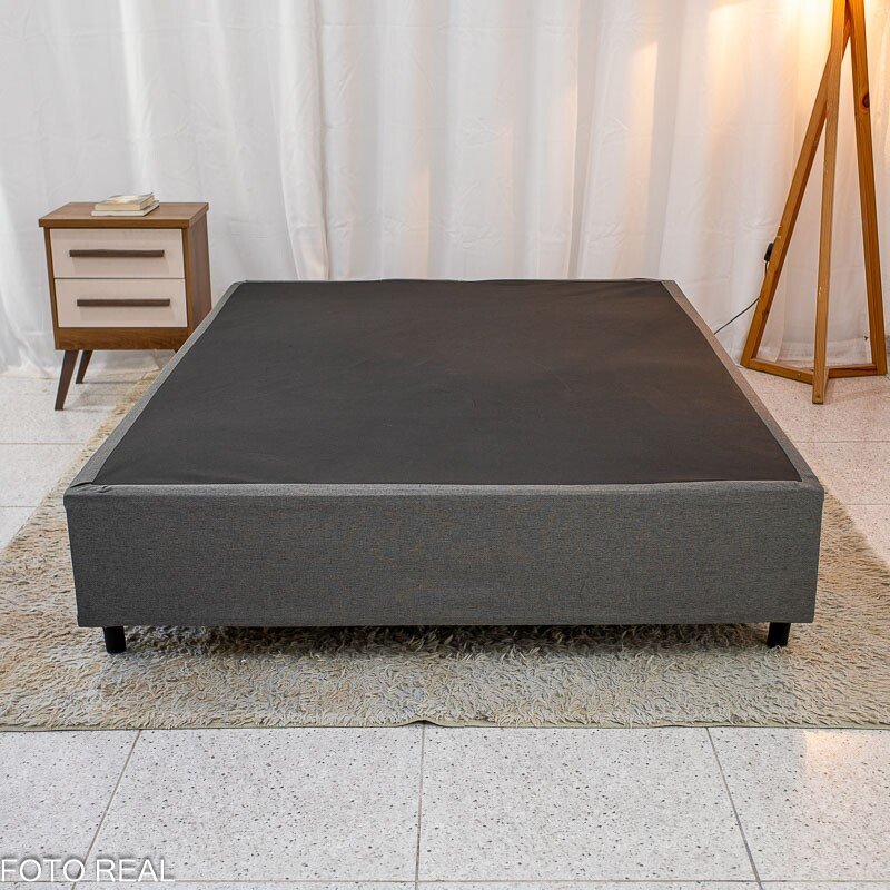 Box Casal 138x188x40 Universal Linho Grafite - Gazin - Imagem 2