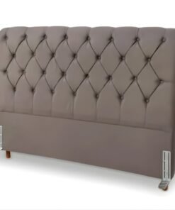 Cabeceira Casal Lavínia Larg. 1.40m Sued Cinza