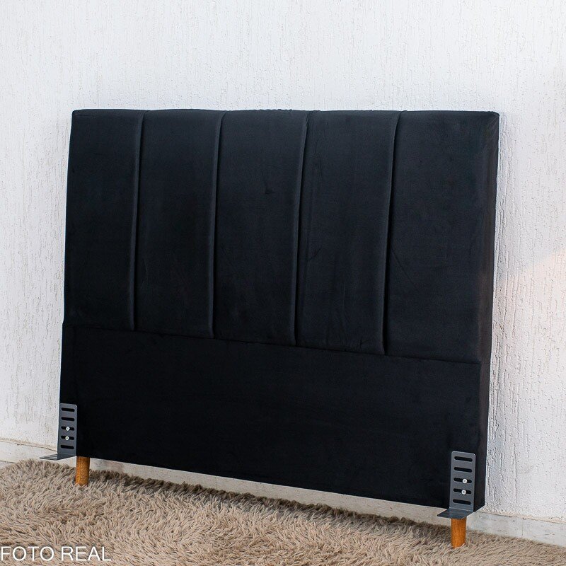 Painel Cabeceira Casal 1.40 Lavínia Veludo Marrom - Imagem 10