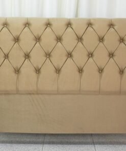 Cabeceira Queen Lavínia Sued Bege Larg. 1.60m