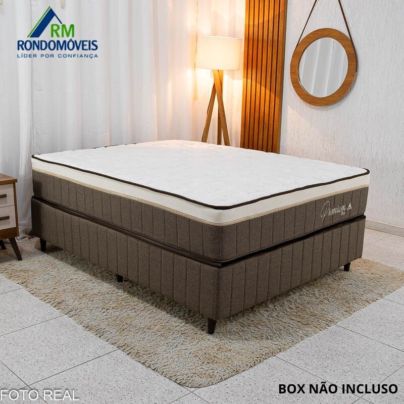 Colchão Casal Premium Plus Molas Ensacadas Pocket 138x188x30 - Rondomóveis