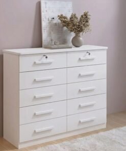 Cômoda Ryad Com 10 Gavetas Branco - D Doro