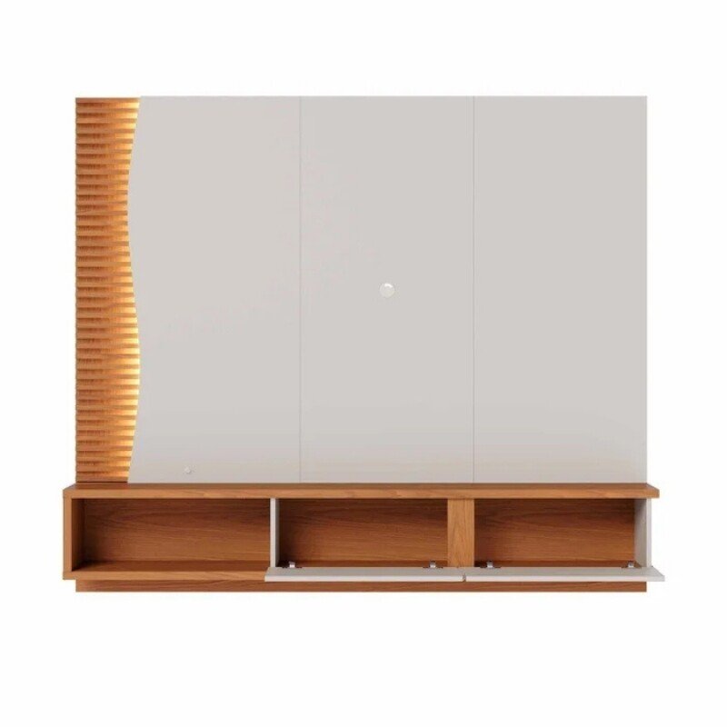 Home Suspenso Egeu Larg. 1.79m Off/Freijó para TV até 65" - Colibri - Imagem 4