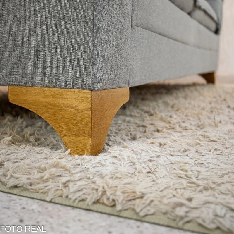 Sofá 3 Lugares Creta Larg. 1.80m Linho Cinza 27 - Molas bonnel - Imagem 7