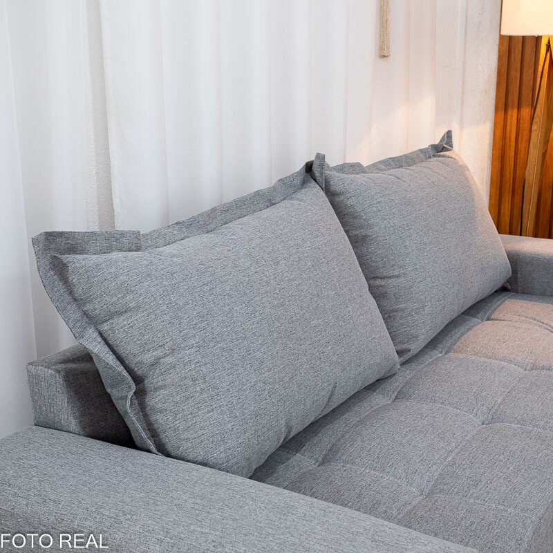 Sofá 3 e 2 lugares 8100 Linho Cinza 27 - Imagem 6