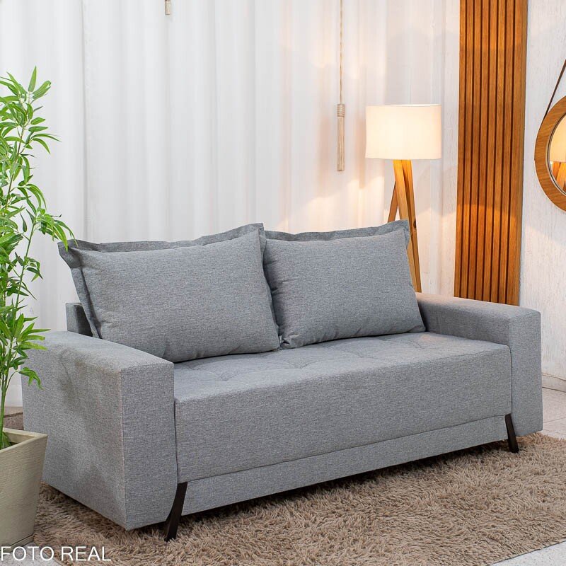 Sofá 3 lugares 8100 2.00m Linho Cinza 27