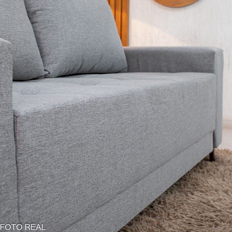 Sofá 3 lugares 8100 2.00m Linho Cinza 27 - Imagem 6