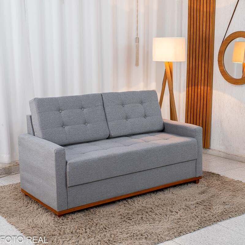 Sofá 3 Lugares Creta Larg. 1.80m Linho Bege 24 - Molas bonnel - Imagem 18