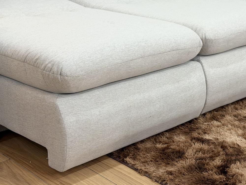 Sofá Cama Retrátil Reclinável Amaranto 2.70m 3 Módulos 80 - Cinza Linho - Imagem 12