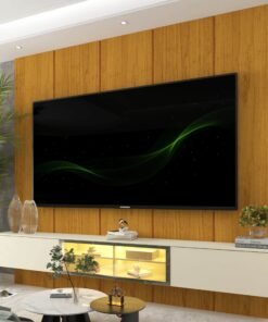 Home Suspenso até 85" Realce 2,225 m Naturale com Nicho Luminare Off White - GELIUS