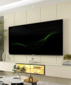 Home Suspenso até 85" Realce 2,225 m Off White com Nicho Luminare Off White - GELIUS