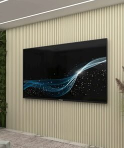 Painel até 85" Supremo Ripado 218 Off White - GELIUS