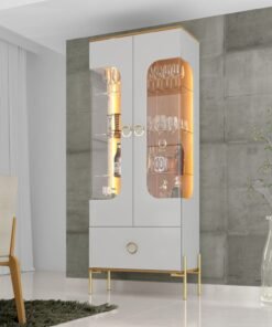 Cristaleira Lumina Off White/Naturalle – MÓVEIS BECHARA