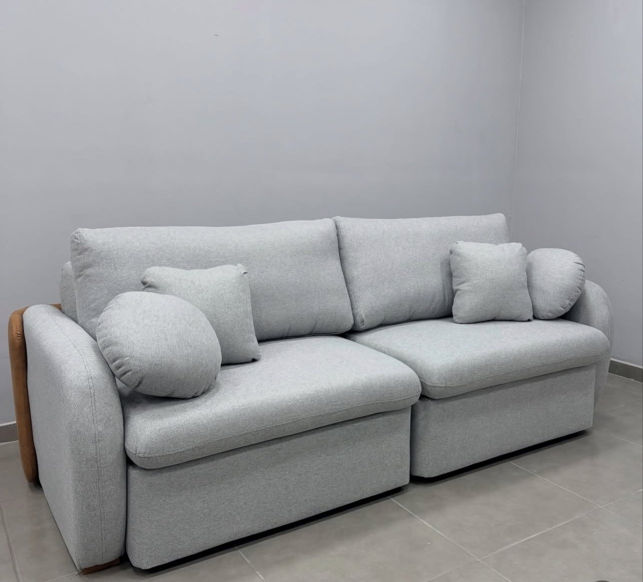 Sofá Cama Organ em Linhão 230cm com Molas Ensacadas Retrátil 4 Lugares Dora Bela - Imagem 6
