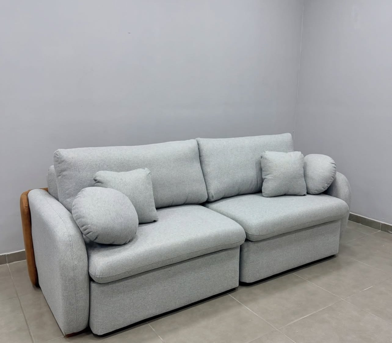 Sofá Cama Organ em Linhão 230cm com Molas Ensacadas Retrátil 4 Lugares Dora Bela - Imagem 8