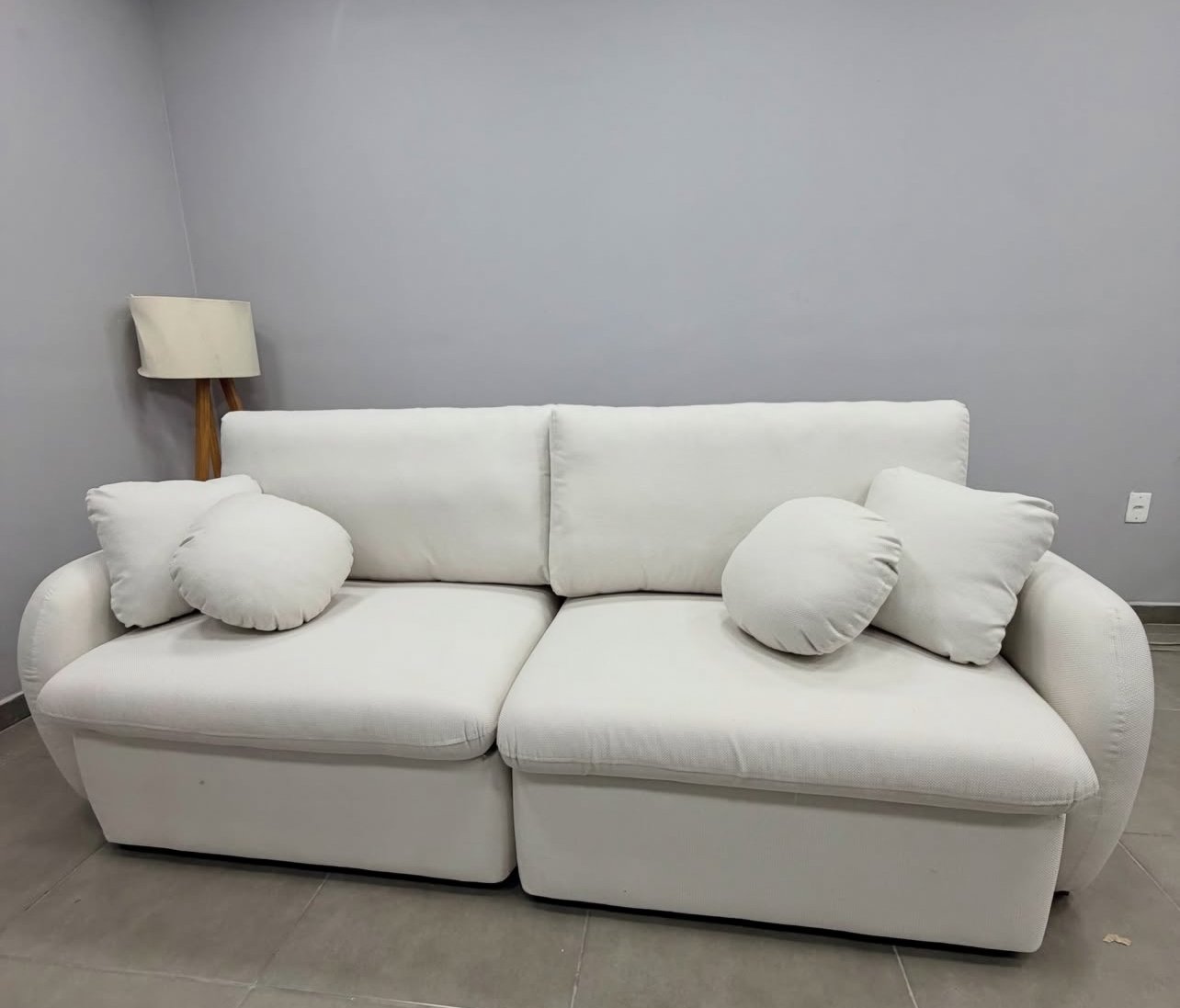 Sofá Cama Organ em Linhão 230cm com Molas Ensacadas Retrátil 4 Lugares Dora Bela - Imagem 10