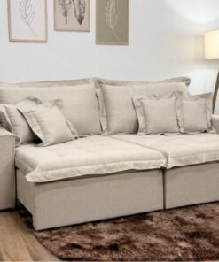 Sofá Cama Retrátil Reclinável Bolt 2.80m Mod.120 –  Linho