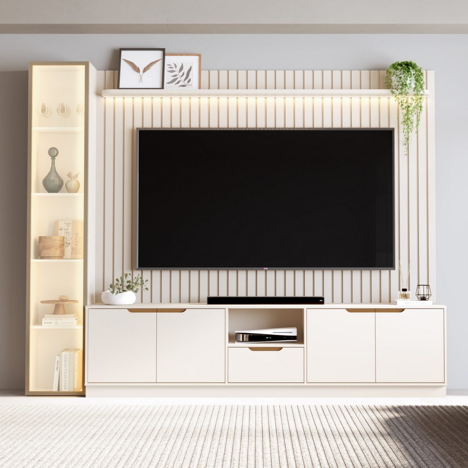 Home Tucumã Slim/Bancada 2.3 + Torre Modular 2.2 Nature – JB BECHARA (ESPECIAL) - Imagem 2